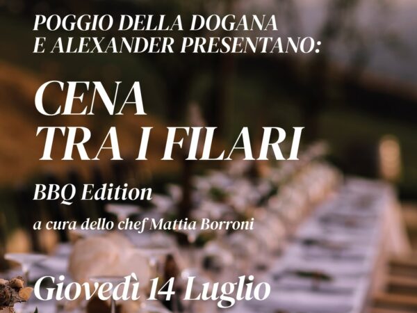 CENA TRA I FILARI – BBQ EDITION